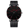 2022 Minimalist Men's Fashion Ultra Thin Watches Simple Men Business Stainless Steel Mesh Belt Quartz Watch relogio masculino