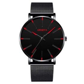 2022 Minimalist Men's Fashion Ultra Thin Watches Simple Men Business Stainless Steel Mesh Belt Quartz Watch relogio masculino