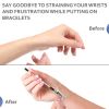 Bracelet Helper Tool Fastener Helper Tool for Bracelet Necklace Jewelry Watch Clasp Helper Portable Easy to Use Made of Metal
