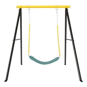 Porch Swing Frame, Heavy Duty A-Frame Swing Set, Swing Stand Frame for Yoga Hammock Saucer Baby Porch Swing, Swing Sets for Backyard Outdoor Indoor, Y