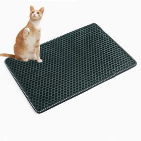 Cat Litter Mat, Kitty Litter Trapping Mat, Double Layer Mats with MiLi Shape Scratching design, Urine Waterproof, Easy Clean, Scatter Control 21" x 14