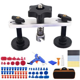 Super PDR 96-piece paint-free dent Repair Kit, automotive Dent removal tool, PDR tool, with Dent lifter kit, bridge lifter, for body dents, kit includ