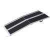wheel chair ramp 5ft ,aluminium threhold ramp,Portable and Foldable, 600 Pound Capacity, Non-Skid Surface, Two Separate Pieces, for Home, Steps, Stair