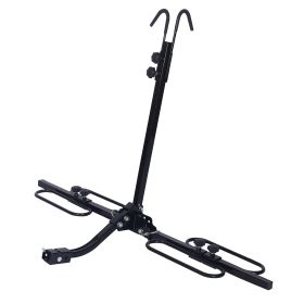 2 Bike Carrier Platform Hitch Rack Bicycle Rider Mount Fold Receiver 2"