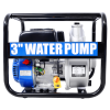 Semi Trash Pump 3 inch, 209cc 7HP 4 stroke OHV ENGINE, Gas Powered Full Trash Water Pump with Handle and Wheels, 50 ft Discharge Hose, 12 ft Suction H