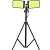 LED Work Light with Stand, 11200 Lumen Dual-Head Tripod Lights Construction, Outdoor Construction Light Stand Portable stand work light with Remote, W