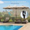 Outdoor beach umbrella /Double-sided Umbrella (Swiship-Ship)(Prohibited by WalMart)
