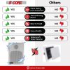 5 Core 4 Inch Outdoor Indoor Speaker 2 Way Pair 20W 8Œ© High Performance Powerful Bass with Effortless Wall Mounting Swivel, All Weather Resistance, S