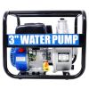 Semi Trash Pump 3 inch, 209cc 7HP 4 stroke OHV ENGINE, Gas Powered Full Trash Water Pump with Handle and Wheels, 50 ft Discharge Hose, 12 ft Suction H