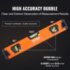 VEVOR Magnetic Torpedo Level, 78/48/32/24/16/10 in Mechanical Level Set, Bubble Vials Ruler for 45/90/180 Degree, Aluminum Alloy Leveler Tool w/ Viewi