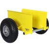 600lb Panel Dolly , 10in. Pneumatic Wheels,yellow
