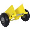 600lb Panel Dolly , 10in. Pneumatic Wheels,yellow