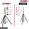 5 Core Speaker Stand Tripod Tall Height Adjustable DJ Light Floor Stands Universal 35mm Pole Mount PA Studio Monitor Large Subwoofer Support - SS ECO