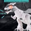 New Lighting Electric Smart Dinosaur Toy; Children Sound Lighting Tyrannosaurus Rex Simulation Animal Mechanical Walking Dinosaur For New Year Gift; C
