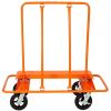 Heavy Duty Drywall Sheet Cart & Panel Dolly 2400lbs load capacity,panel service cart ,8" BlacknMold-On Rubber Wheels