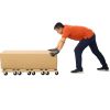 Furniture Moving Dolly, Heavy Duty Wood Rolling Mover with Wheels for Piano Couch Fridge Heavy Items, Securely Holds 500 Lbs (2pcs 22.8" x11.2" Platfo