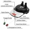 VEVOR Garage Roller Door Opener, 800 N Lift Force 164 ft Remote Control, 110V Electric Roller Gate Opener, Auto Garage Roller Gate Opener Kit with 2 R