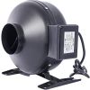 4-Inch 203 CFM Inline Duct Fan: Air Circulation Vent Blower for Hydroponics, Basements, and Kitchens