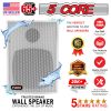 5 Core 4 Inch Outdoor Indoor Speaker 2 Way Pair 20W 8Œ© High Performance Powerful Bass with Effortless Wall Mounting Swivel, All Weather Resistance, S