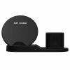 Wireless Charger 3 in 1 10W / 15W Qi Fast Charging Pad Dock Station Travel Chargers for Multiple Devices for iPhones, Android, Galaxy S- Series, Watch