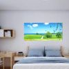 Landscape Painting Adhesive Picture  For Room Decoration Water-Proof Sun-Protect Size: 80cm X 38cm