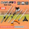 10 in 1 Multi-Functional Trimming Tool, 52CC 2-Cycle Garden Tool System with Gas Pole Saw, Hedge Trimmer, Grass Trimmer, and Brush Cutter EPA Complian