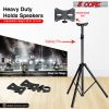 5 Core Speaker Stand Tripod Tall Height Adjustable DJ Light Floor Stands Universal 35mm Pole Mount PA Studio Monitor Large Subwoofer Support - SS ECO