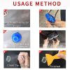 Super PDR 96-piece paint-free dent Repair Kit, automotive Dent removal tool, PDR tool, with Dent lifter kit, bridge lifter, for body dents, kit includ