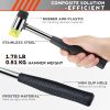 Double Faced Small Rubber Mallet Hammer Tool 25mm Non Marring Hammer Tapping Block for Ring Stretcher Finger Ring Size Mallet Rubber Small Hammer for