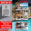 5 Core 4 Inch Outdoor Indoor Speaker 2 Way Pair 20W 8Œ© High Performance Powerful Bass with Effortless Wall Mounting Swivel, All Weather Resistance, S