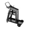 Welding Cart, 3-Tier Welder Cart Heavy Duty with 400Lbs Static Weight Capacity, 360¬∞ Swivel Wheels, Tank Storage Safety Chains, Rolling MIG Welder Ca