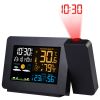 Atomic Projection Alarm Clock Radio Control Clock with WWVB Function Weather Station Dual Alarms Snooze Outdoor Wireless Temperature Humidity Sensor