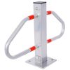 Parking bollard,pole barrier with lock ,car parking protection posts,home garage street decor ,parking barrier gray