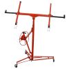 Drywall Panel hoist Drywall Lift Rolling Panel Hoist Jack Lifter 16ft Red Color