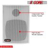 5 Core 4 Inch Outdoor Indoor Speaker 2 Way Pair 20W 8Œ© High Performance Powerful Bass with Effortless Wall Mounting Swivel, All Weather Resistance, S