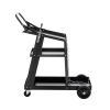 Welding Cart, 3-Tier Welder Cart Heavy Duty with 400Lbs Static Weight Capacity, 360¬∞ Swivel Wheels, Tank Storage Safety Chains, Rolling MIG Welder Ca
