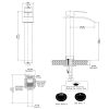 Waterfall Single Hole Single Handle Bathroom Vessel Sink Faucet With Pop-up Drain Assembly in Matte Black