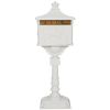 Cast Aluminum Mail Box,Postal Box , Mailbox Color White
