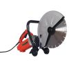 Electric 14" Cut Off Saw Wet/Dry Concrete Saw Cutter Guide Roller with Water Line Attachment 3000w with blade