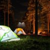 LED Work Light with Stand, 11200 Lumen Dual-Head Tripod Lights Construction, Outdoor Construction Light Stand Portable stand work light with Remote, W