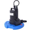 1/4 HP Automatic Swimming Pool Cover Pump 120 V Submersible with 3/4 Check Valve Adapter1850 GPH Water Removal for Pool, Hot Tubs, Rooftops, Water Bed