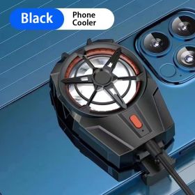 Phone Cooler For Gaming; Universal Phone Cooling Fan With Two Cooling Modes; Mobile Phone Radiator Case For; iPhone / Samsung / Huawei / Google / Mill (Color: Black, Items: Without Battery)