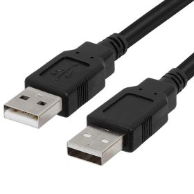 High Quality Black USB 2.0 Male To Male M/M Extension Connector Adapter Cable Cord Wire Wholesale in stock!!! (Ships From: United States)