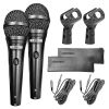 5 Core Microphone Professional Dynamic Vocal Neodymium Cardioid Unidirectional Handheld Mic for Speakers, Karaoke W/Steel Mesh Grille, Metal Body ON/O