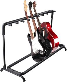 5 Core Guitar Rack 9 Slot Multi Guitar Stand Nine Display Floor Stand Safe Storage Foldable Portable for Electric Acoustic Flying V Guitars - GRack 9N (Style: GRack 9N1 OVAL)