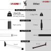 5 Core Tripod Mic Stand Heavy Duty Height Adjustable Floor Microphone Boom Arm Pedestal Para Microfono for Singing On Stage Studio - MS 080 WH