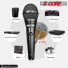 5 Core Microphone Professional Dynamic Vocal Neodymium Cardioid Unidirectional Handheld Mic for Speakers, Karaoke W/Steel Mesh Grille, Metal Body ON/O