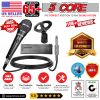 5 Core Microphone Professional Dynamic Vocal Neodymium Cardioid Unidirectional Handheld Mic for Speakers, Karaoke W/Steel Mesh Grille, Metal Body ON/O