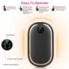 Rechargeable Hand Warmer Electric Hand Heater Portable Reusable Pocket Warmer Power Bank with Digital Display Sunset Light 3 Levels Double-sided Heati