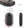 Rechargeable Hand Warmer Electric Hand Heater Portable Reusable Pocket Warmer Power Bank with Digital Display Sunset Light 3 Levels Double-sided Heati